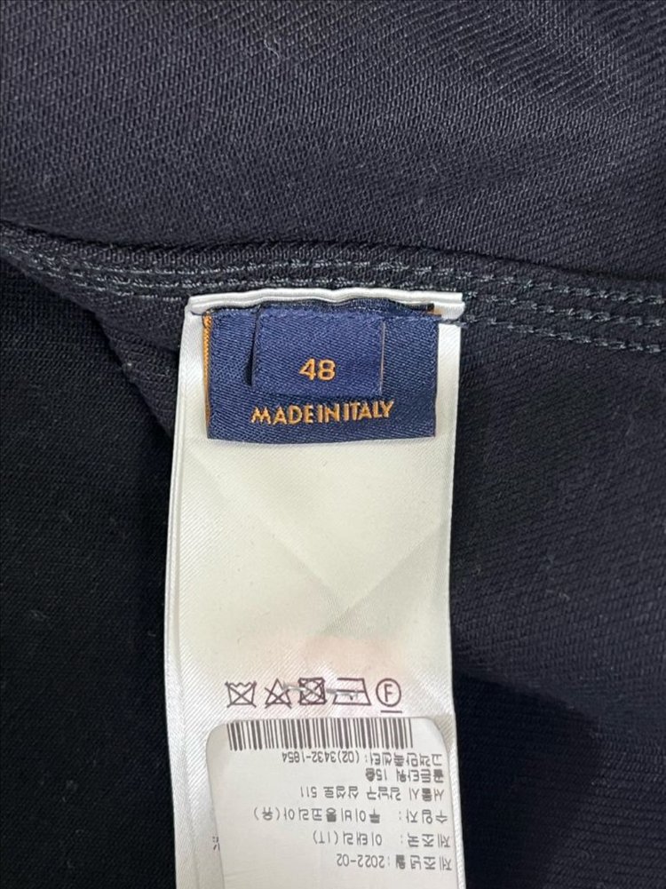 [정품] 백화점판 / 48 루이비통 모노그램 데님 후드 자켓 블랙--7