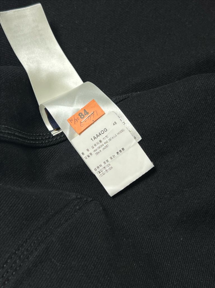 [정품] 백화점판 / 48 루이비통 모노그램 데님 후드 자켓 블랙--8