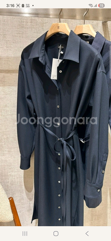 시에 리나 셔츠 롱 원피스--1