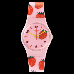 스와치 시계 MISS FRAISE 딸기 스트로베리 핑크