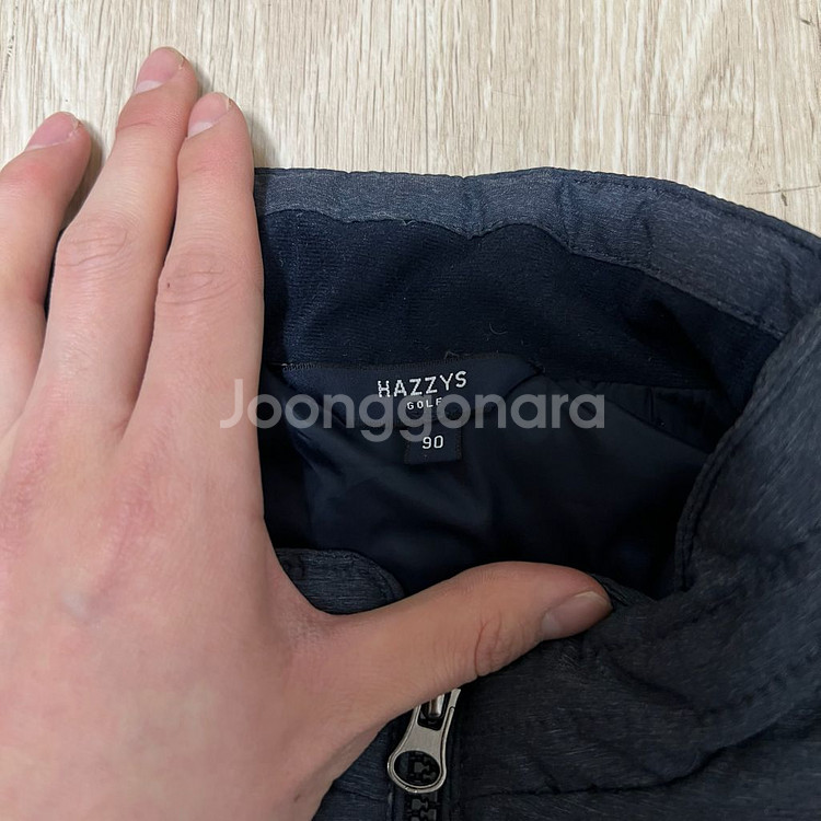 헤지스 골프 덕다운 경량 패딩조끼 S/90--3