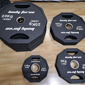 바디포스 TPU 우레탄 10각 원판 115kg (데드 웨지 및 멀티스트랩 서비스) - 인천