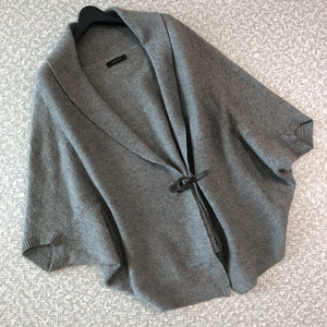 엠씨 캐시미어100% 숄 판쵸 가디건 판초 케이프 자켓 코트 니트 이미지