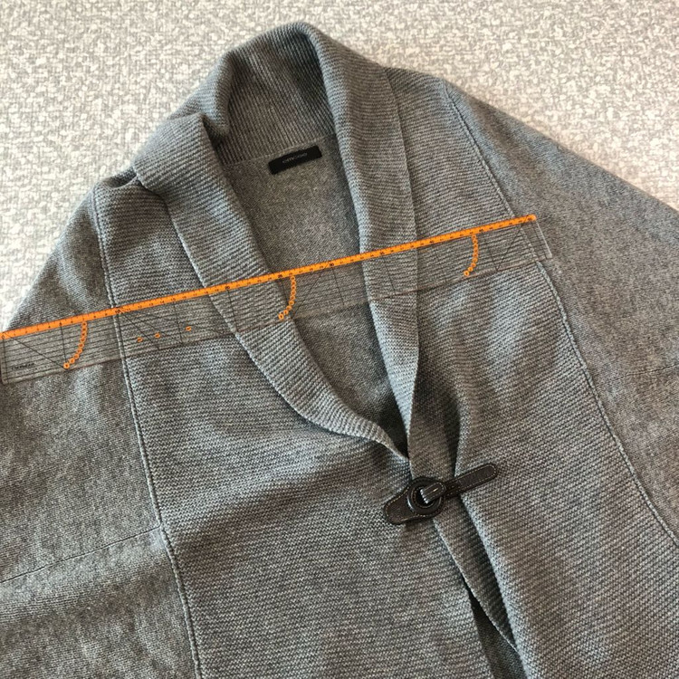 엠씨 캐시미어100% 숄 판쵸 가디건 판초 케이프 자켓 코트 니트 이미지