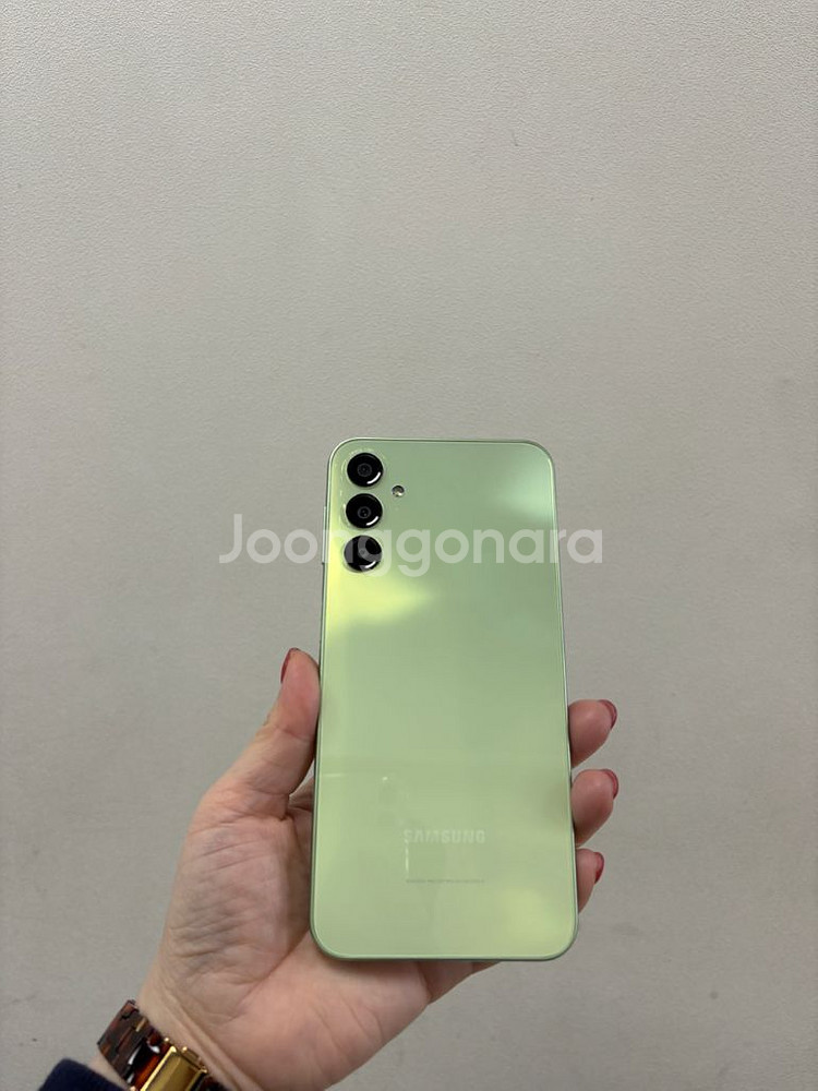 (부산중고폰)갤럭시A24 그린 128기가 공기계 판매해요--1