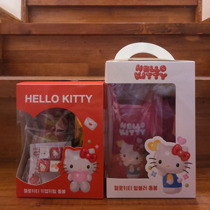 헬로키티 세븐일레븐 사각 키캡 키링 루프 손잡이 텀블러 보온병 키티 산리오 선물세트 미개봉 새상품 이미지