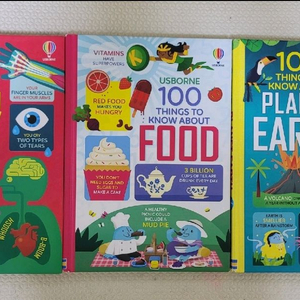 어스본 usborne. 100 tings to know 지구 음식 몸
