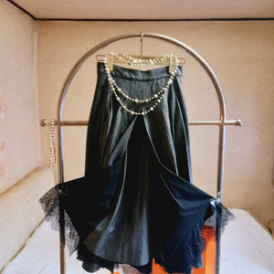 레이어드 레이스이중 롱스커트 날씬하신분