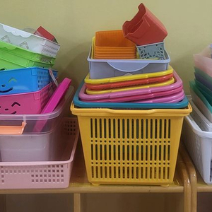 다용도 플라스틱 바구니 소쿠리 (두 개 1,000원)