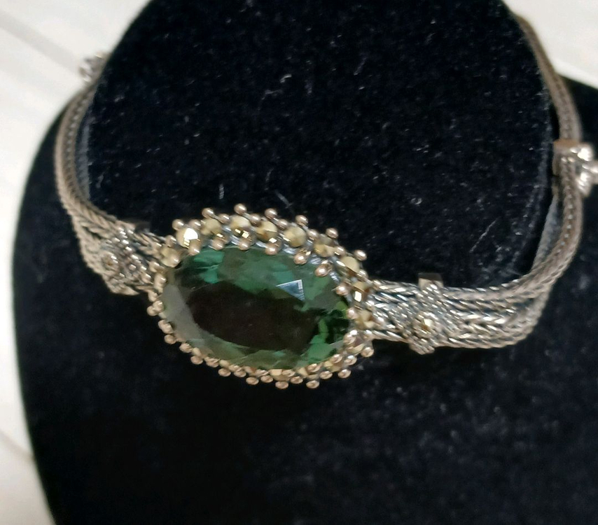 925실버 시베리안쿼츠팔찌--3