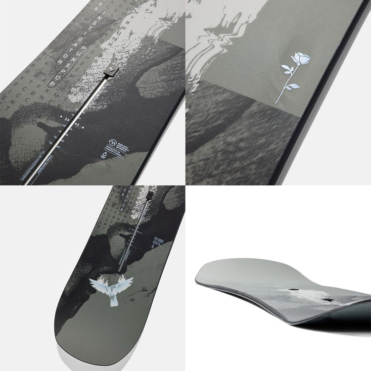 버튼 스노우보드 데크 올마운틴 데크 인스티게이터 퓨어팝 캠버 150--3