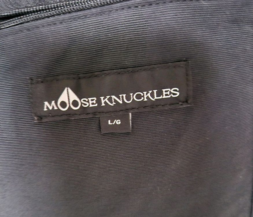 무스너클 쓰리쿼터 패딩 L/G 블랙 (95) 상태좋음--4