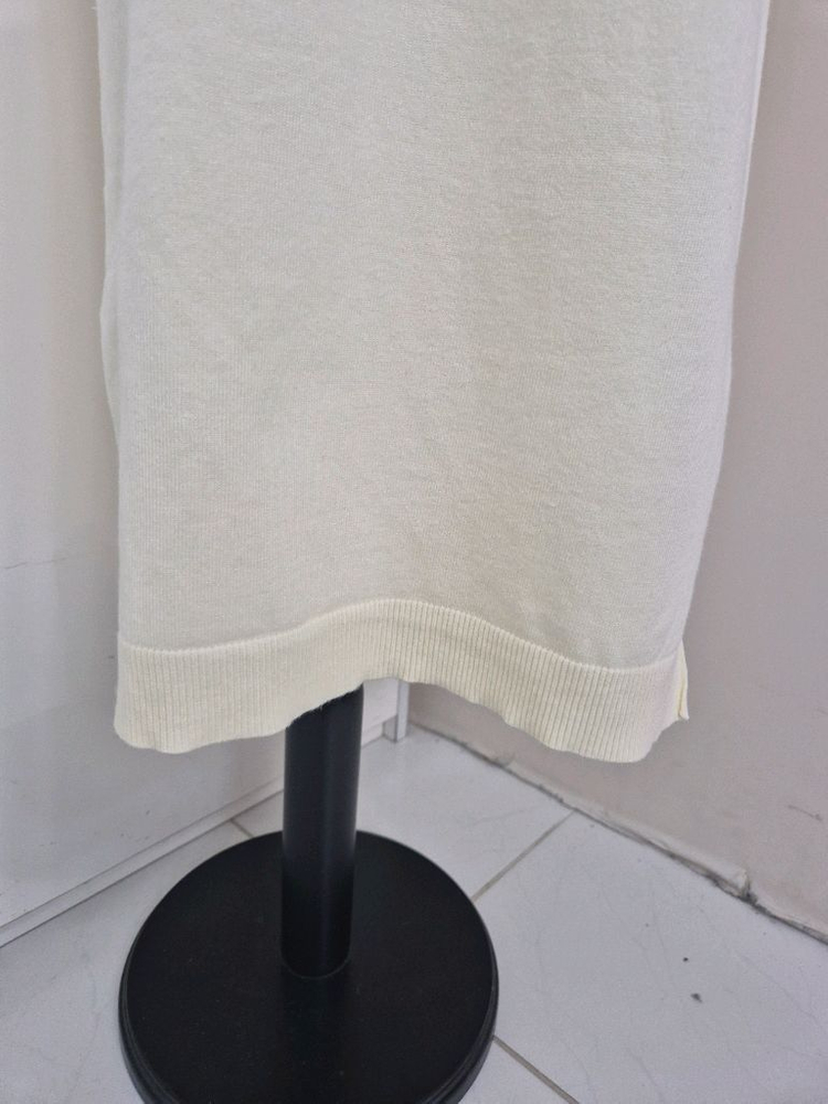 브이넥 크림 아이보리 니트 롱 원피스 (프리사이즈)--8