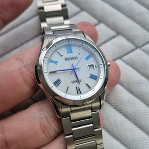 37mm 세이코 돌체 티타늄 블루핸즈 드레스워치 시계 정리합니다 이미지