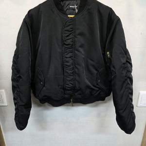 빈티지 vulcan store 투웨이 셔링 크롭 항공 패딩자켓 m