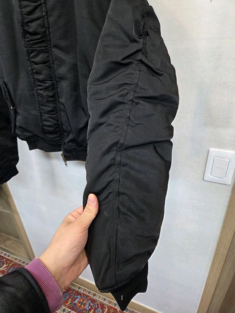 빈티지 vulcan store 투웨이 셔링 크롭 항공 패딩자켓 m 이미지