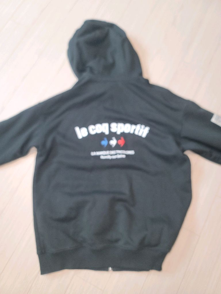 부산 르꼬끄 블랙 후드 집업 90-95--1