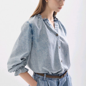 랑방 데님 블라우스ㅡ새상품 가격내림