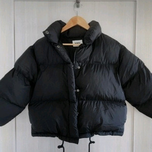 JM 140 블랙 숏패딩 덕다운