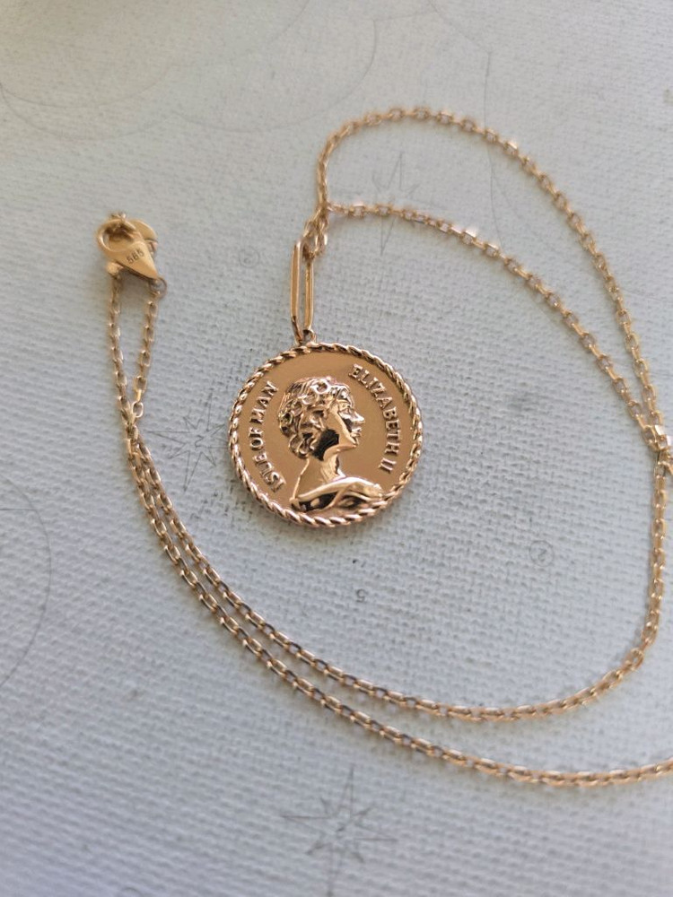 14k 코인목걸이--1