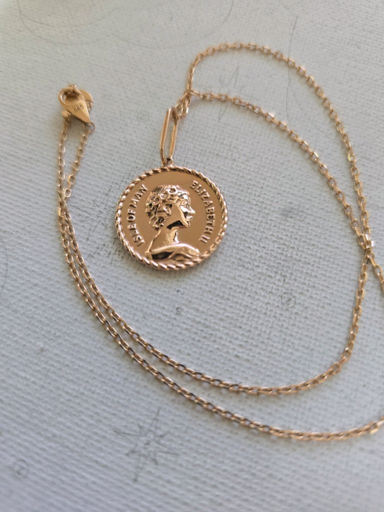 14k 코인목걸이--2
