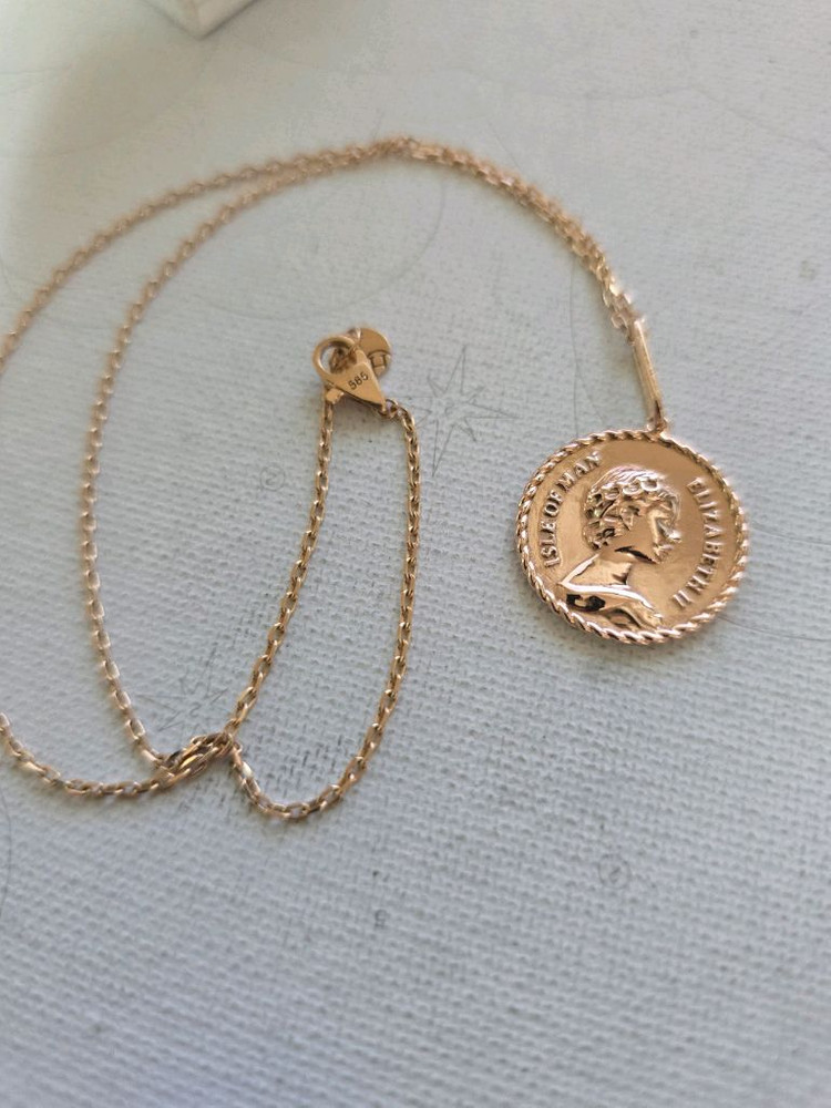 14k 코인목걸이--3