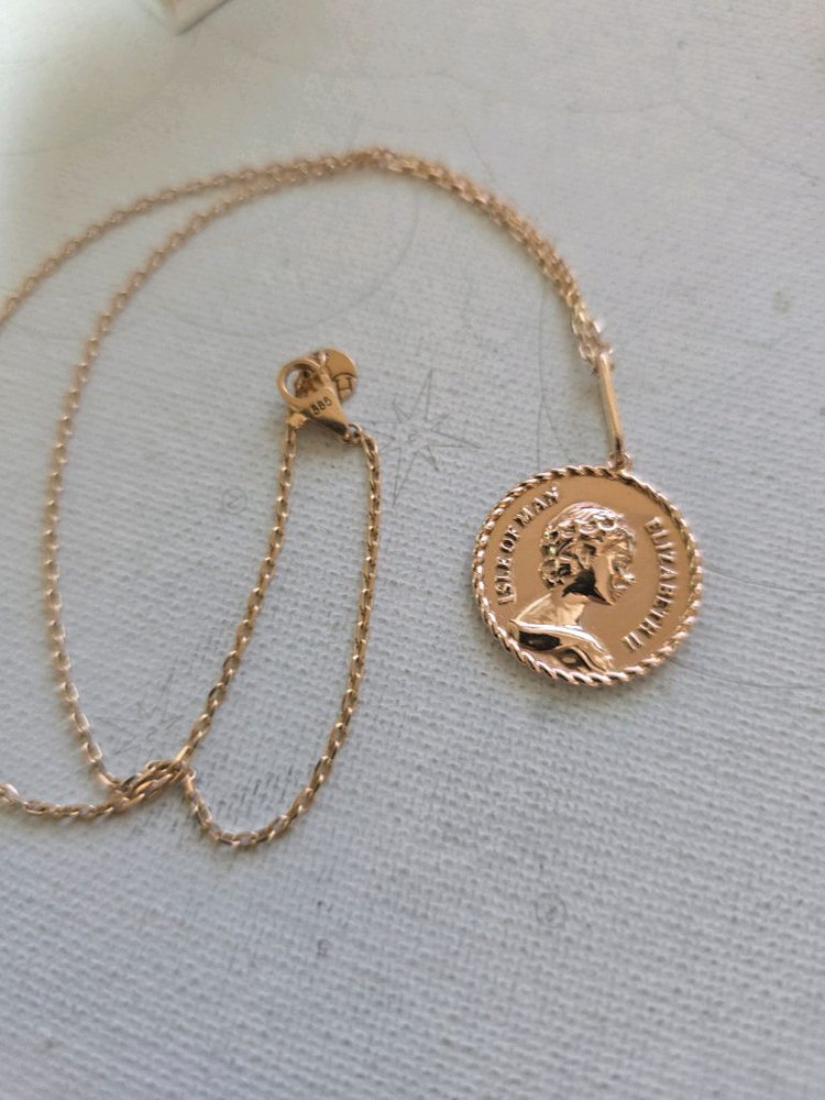 14k 코인목걸이--4