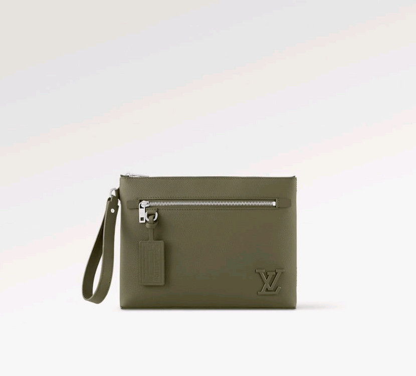 루이비통 아이패드 파우치 클러치백 카키 M81735 이미지