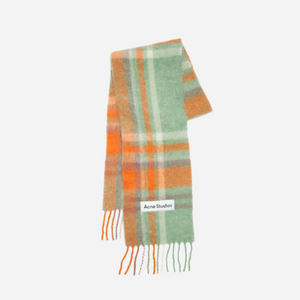 아크네 스튜디오 모헤어 체크 머플러
