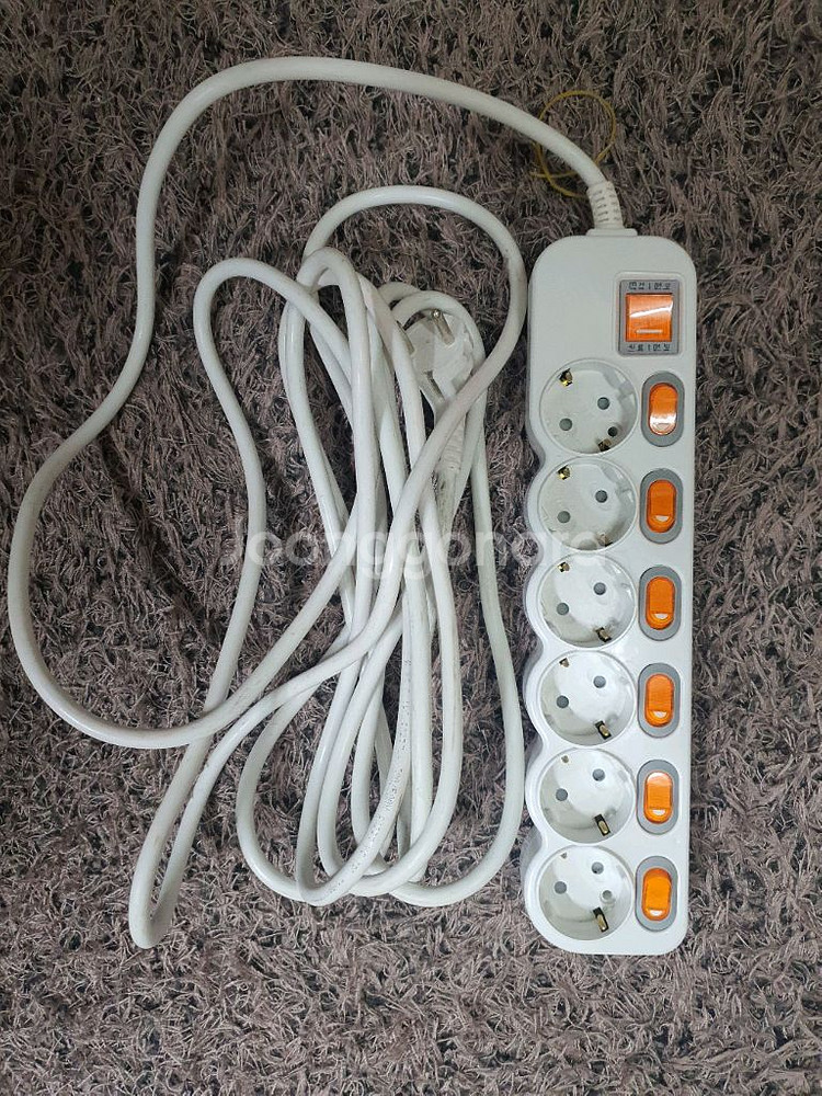 6구 전원 멀티탭 3M--0