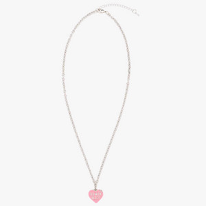 휴먼메이드 하트 목걸이 핑크