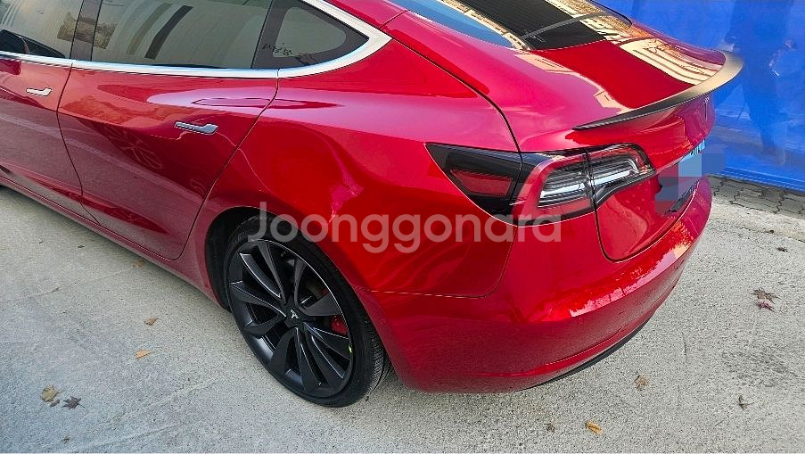 테슬라 모델3 퍼포먼스 풀옵션 판매 상태최상 네고가능--4