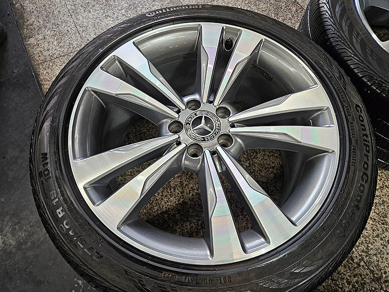 벤츠 W222 S500 순정 정품 19인치 휠 타이어 셋트--2