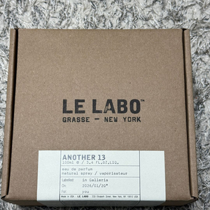 [미개봉,국문라벨]2026년 르 라보 어나더13 오드 퍼 퓸 100mL