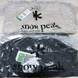 스노우피크 경량패딩 25년 여성용 라이트베이지, 블랙