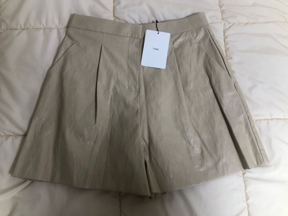 11am제작 레더팬츠 베이지 m사이즈 새상품 판매해요--3