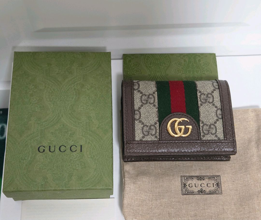 [정품/새상품]구찌 GUCCI 오피디아 GG카드케이스지갑 풀구성 이미지