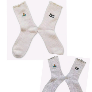 비비안웨스트우드 울혼방 여성양말 2개 세트