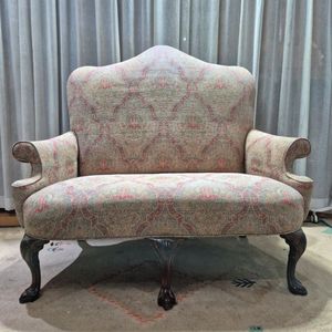 수입 엔틱 패브릭 2인소파