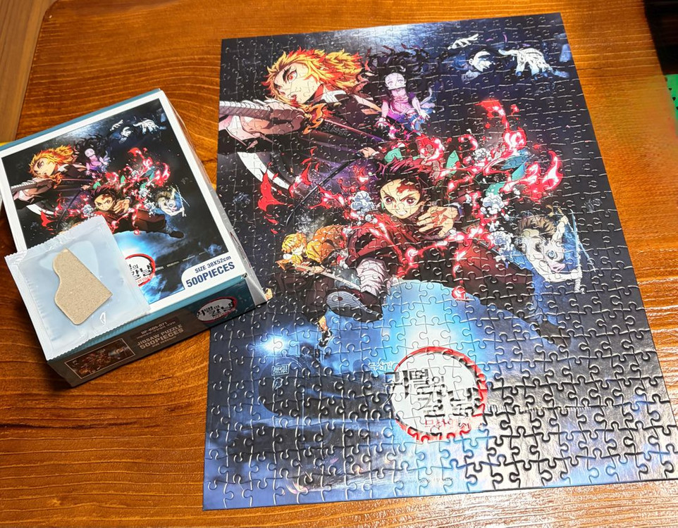 귀멸의칼날 무한열차편 퍼즐 이미지