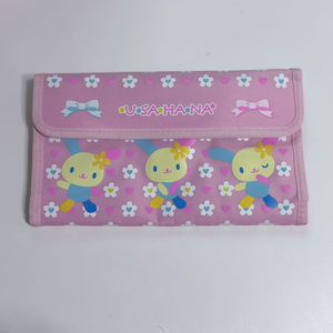 고전 산리오 우사하나 핑크 파우치 펜케이스 필통