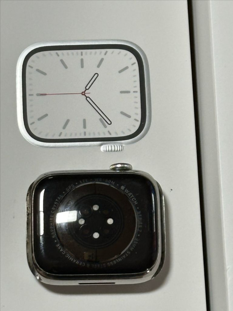 애플워치7 45mm 스테인리스 실버 밀레니즈루프 풀박스 팔아요 이미지