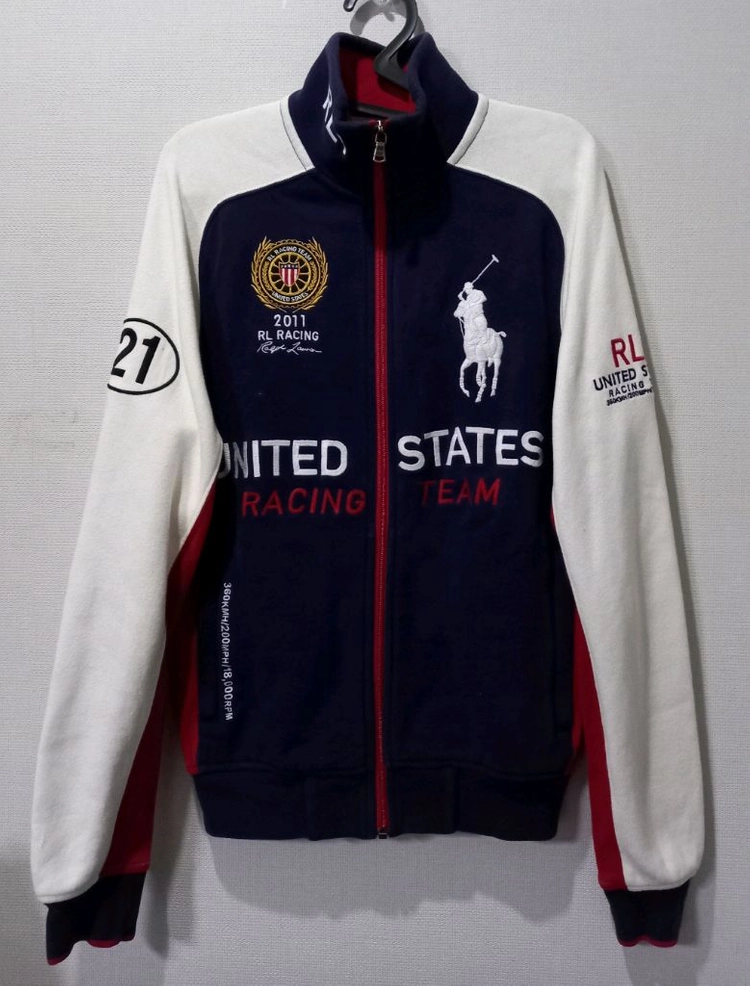폴로 POLO 빅포니 USA 성조기 레이싱 집업 자켓 90/S - 안심되는 중고거래