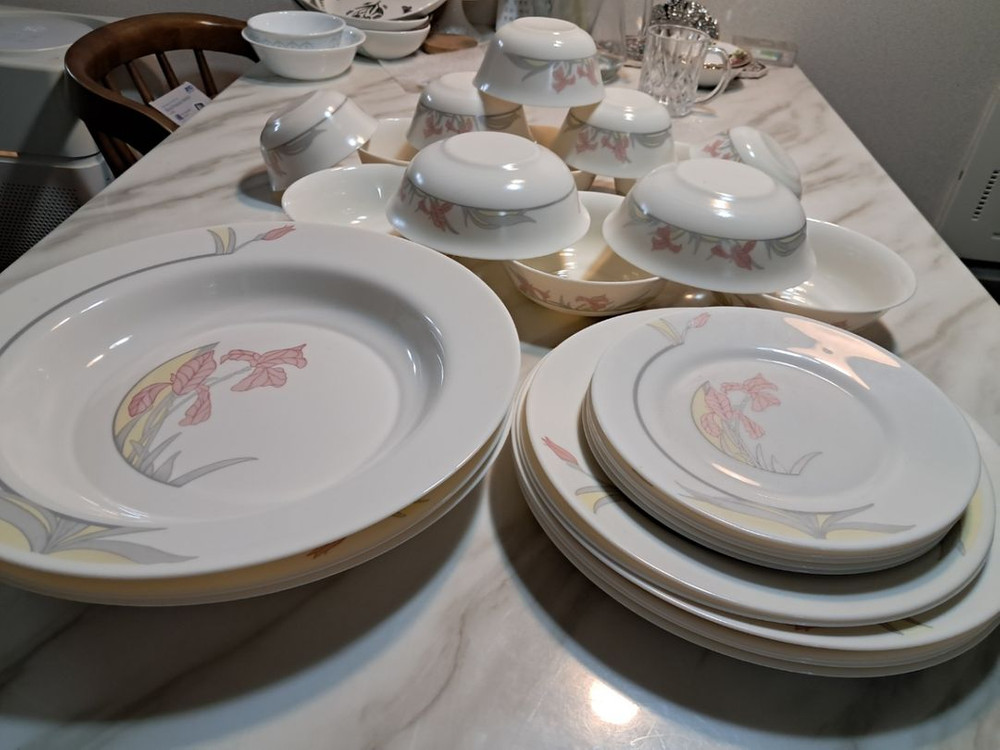 빈티지 프랑스 아코팔 밀크글라스 개당값 이미지