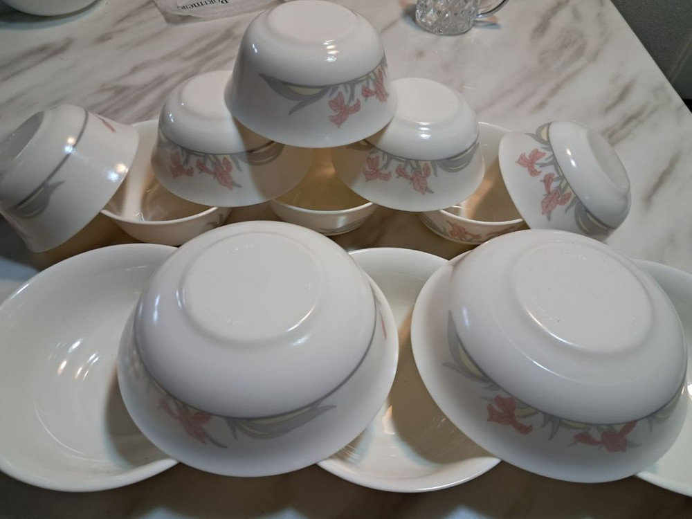 빈티지 프랑스 아코팔 밀크글라스 개당값 이미지