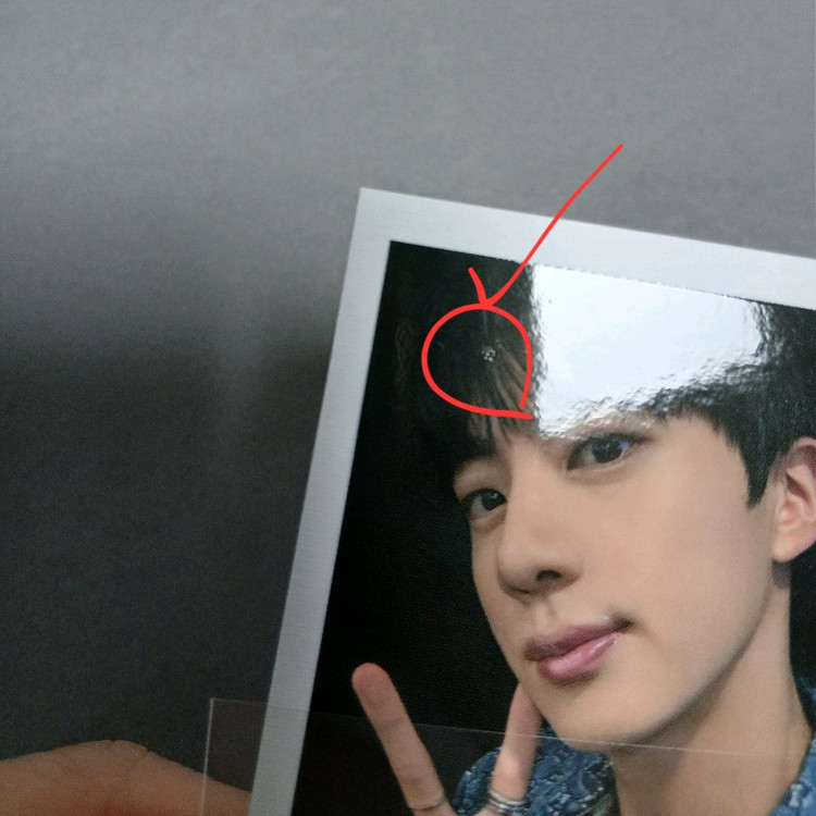 BTS JIN CGV POB Polaroid폴라로이드 방탄소년단 런석진 특전 포카 포토카드 이미지