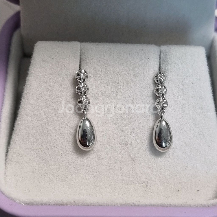 골든듀 18k 다이아 귀걸이--1