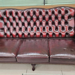 영국 수입 가죽 소파 3+1 인용