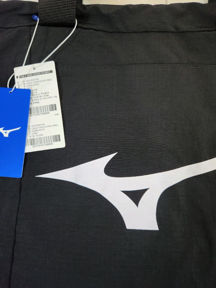 가격내림/미즈노 라이트 숄더백 새상품/블랙 색상--1
