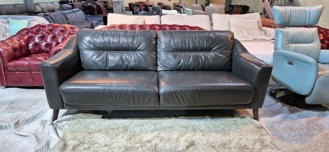 까사미아 3인 천연가죽 소파쇼파 서울경기근거리 무료배송--1